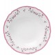 Prato Avulso 21cm Fundo Florescer Rosa Cerâmica 